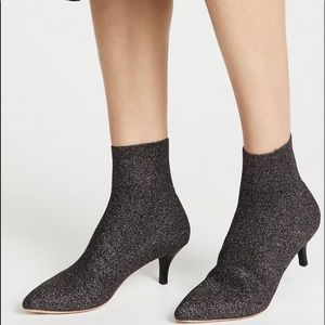 Loeffler Randall Kassidy Metallic Knit Bootie